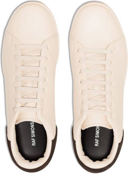 Raf Simons Orion faux-leather low-top sneakers Neutrals