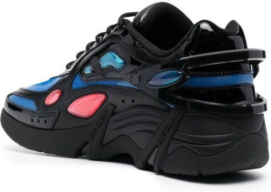 Raf Simons panelled lace-up sneakers Black