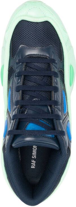 Raf Simons panelled lace-up sneakers Blue
