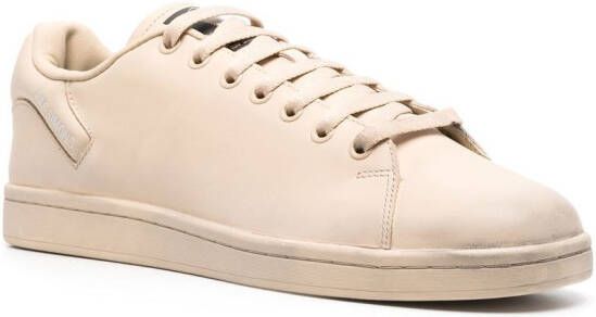 Raf Simons round-toe lace-up sneakers Neutrals
