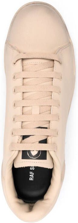 Raf Simons round-toe lace-up sneakers Neutrals