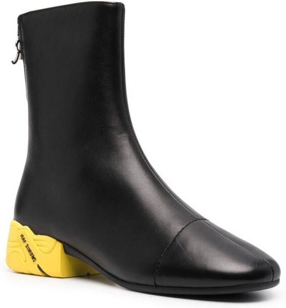 Raf Simons Solaris High block-heel boots Black