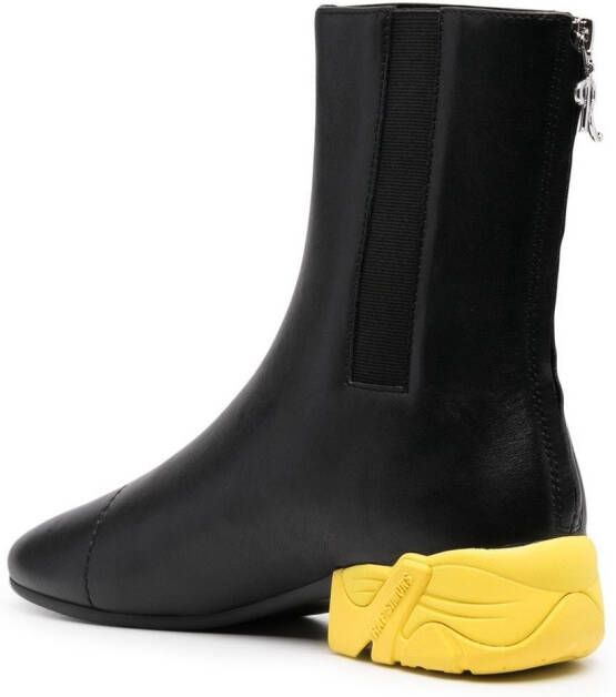 Raf Simons Solaris High block-heel boots Black