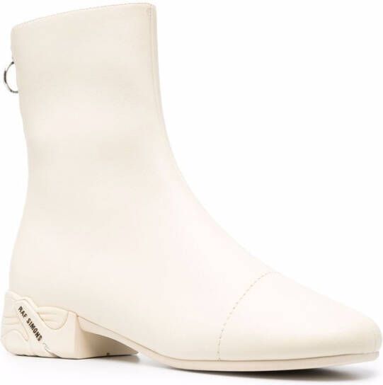 Raf Simons Solaris zipped ankle boots Neutrals