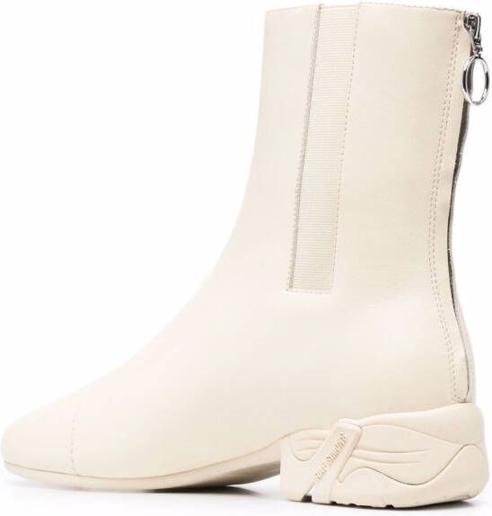 Raf Simons Solaris zipped ankle boots Neutrals