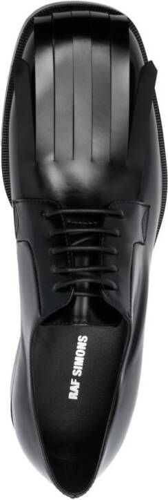 Raf Simons square-toe Derby shoes Black