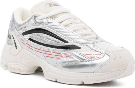 Raf Simons Ultrasceptre panelled metallic sneakers White
