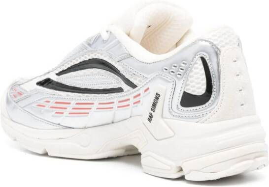 Raf Simons Ultrasceptre panelled metallic sneakers White