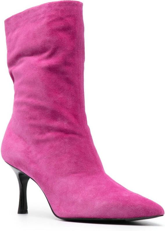 rag & bone Brea 70mm suede boots Pink