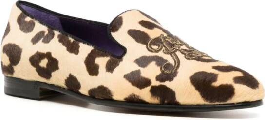 Ralph Lauren Collection Alonzo leopard-print loafers Multicolour