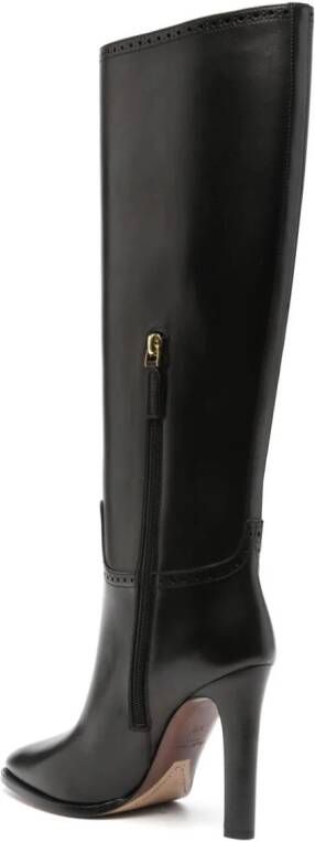 Ralph Lauren Collection Brently 100mm knee-high leather boots Black