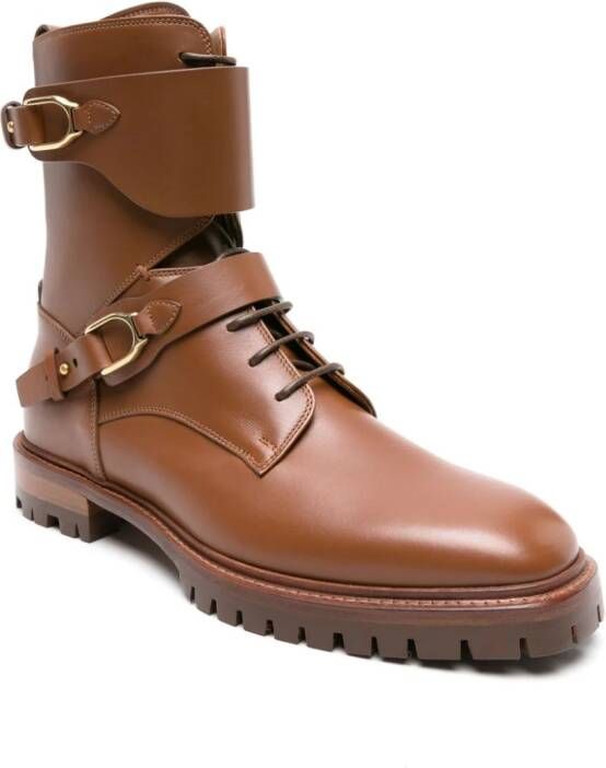 Ralph Lauren Collection Marlie Welington leather boots Brown
