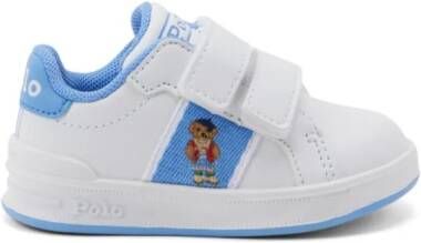 Ralph Lauren Kids Polo Bear touch-strap sneakers White