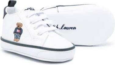 POLO RALPH LAUREN KIDS Polo Pony lace-up sneakers White