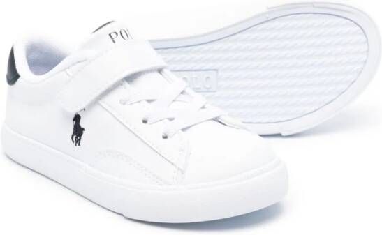 Ralph Lauren Kids Polo Pony round-toe sneakers White