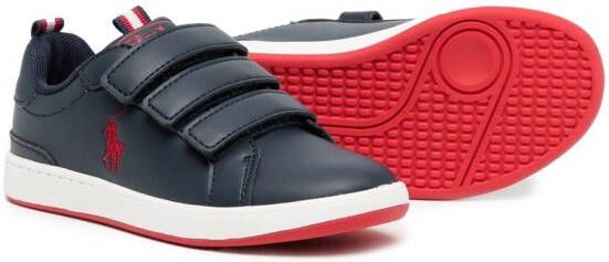 POLO RALPH LAUREN KIDS touch-strap sneakers Blue