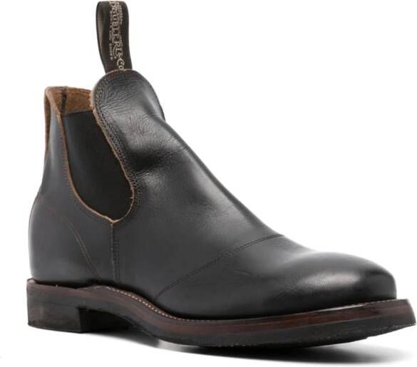 Ralph Lauren RRL Congress leather Chelsea boots Black