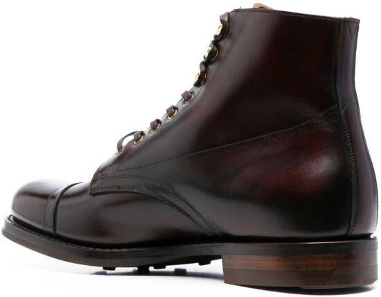 Ralph Lauren RRL leather lace-up boots Brown