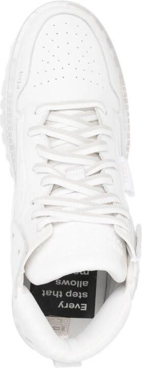 RBRSL RUBBER SOUL ridged lace up sneakers White