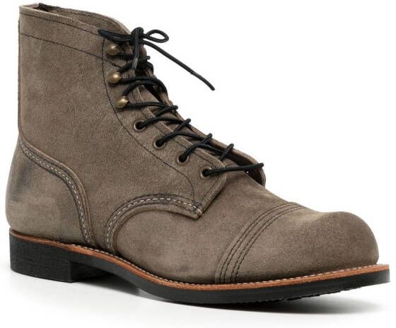 Red Wing Shoes Iron Ranger combat boots Brown