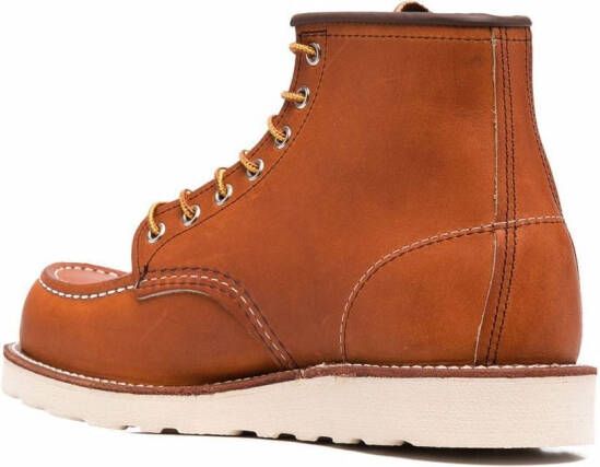 Red Wing Shoes lace-up leather boots Brown