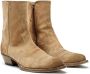 RE DONE pointed-toe western suede boots Brown - Thumbnail 2