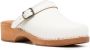 RE DONE wooden-platform leather clogs White - Thumbnail 2