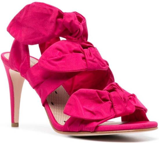 RED(V) bow-detail heeled sandals Pink