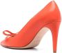 RED(V) bow-detail leather 90mm pumps Orange - Thumbnail 3
