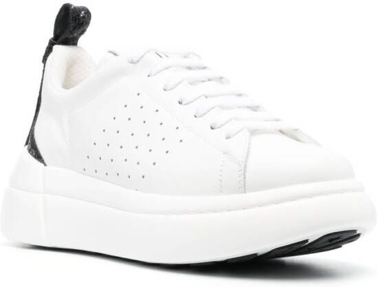 RED(V) Bowalk low-top leather sneakers White