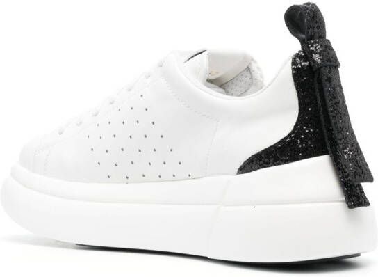 RED(V) Bowalk low-top leather sneakers White
