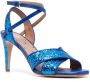 RED(V) crossover-strap leather pumps Blue - Thumbnail 2