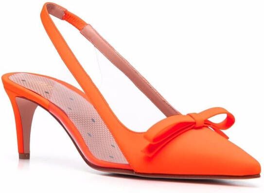 RED(V) Sandie 60mm slingback pumps Orange