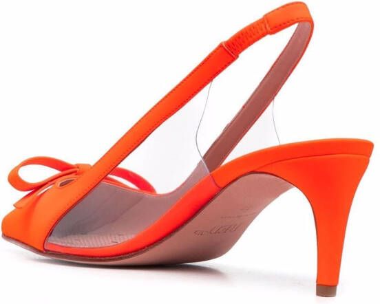 RED(V) Sandie 60mm slingback pumps Orange