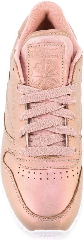 Reebok Classic leather pearlized sneakers Pink