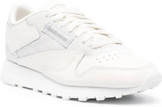 Reebok logo-patch low-top leather sneakers White