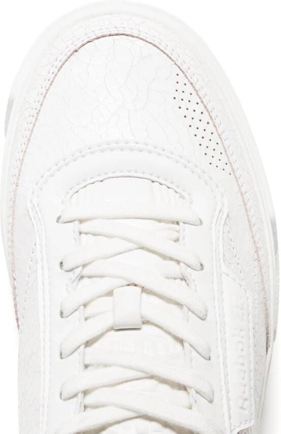 Reebok LTD Club C Ltd cracked leather sneakers White
