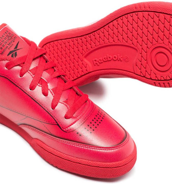 Reebok Project 0 Club C leather sneakers Red