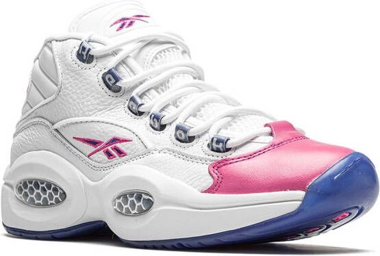 Reebok x Erci Manuel Question Mid "Pink Toe" sneakers White