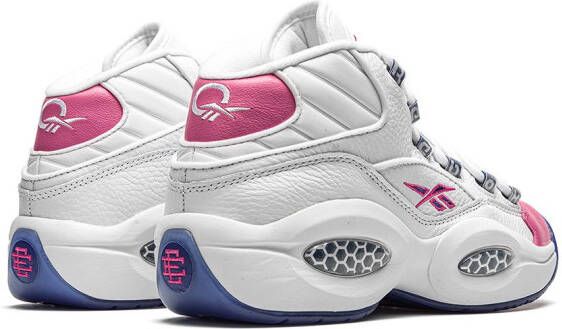 Reebok x Erci Manuel Question Mid "Pink Toe" sneakers White