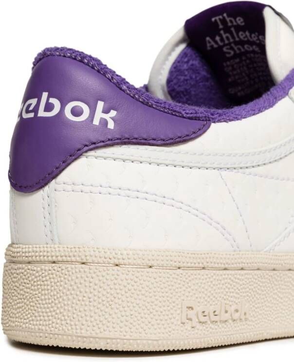 Reebok LTD Club C embossed leather sneakers White