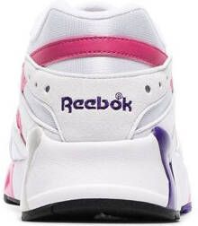 Reebok white Aztrek faux leather low top sneakers