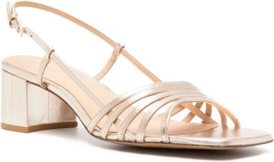 Reformation Eleonora 85mm open-toe sandals Gold