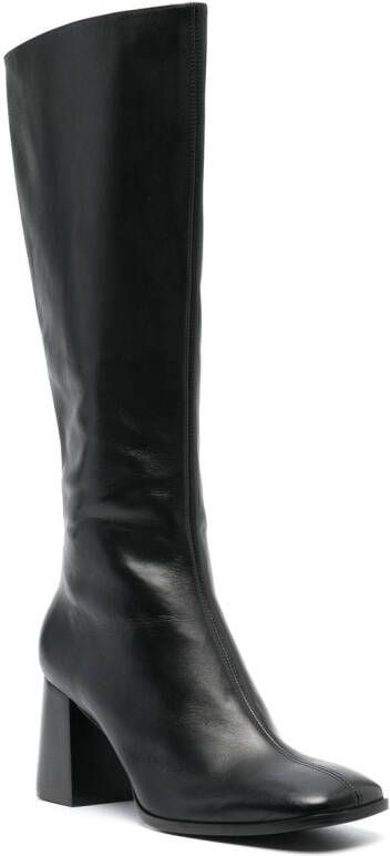 Reformation Nylah knee-high leather boots Black