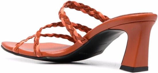 Reike Nen French Braid sandals Orange