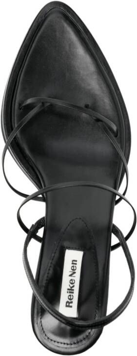 Reike Nen Garo 60mm leather slingback sandals Black