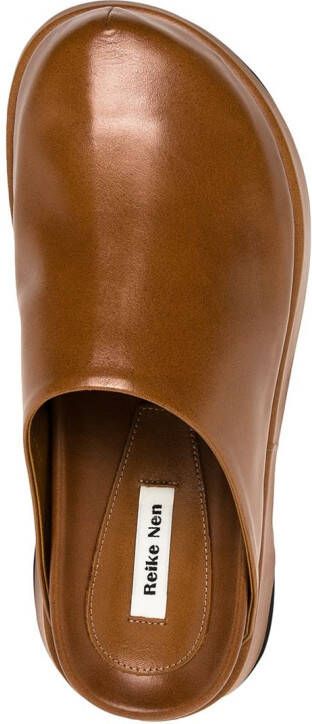 Reike Nen Hyggle leather clogs Brown