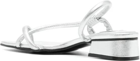 Reike Nen Noodle 40mm leather sandals Silver