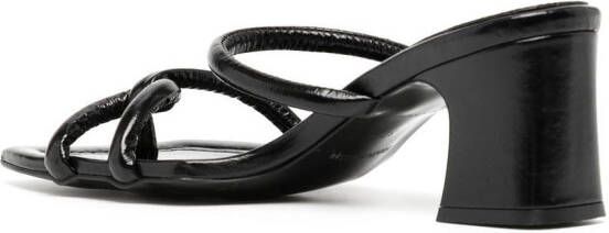 Reike Nen Noodle 60mm leather sandals Black