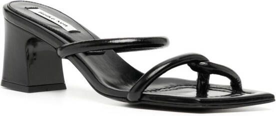 Reike Nen Noodle 60mm leather sandals Black